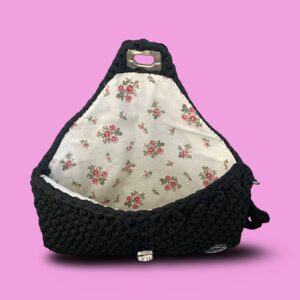 Black crochet clutch bag #0013 - Image 3