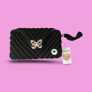 Black crochet clutch bag #0013 - Image 4