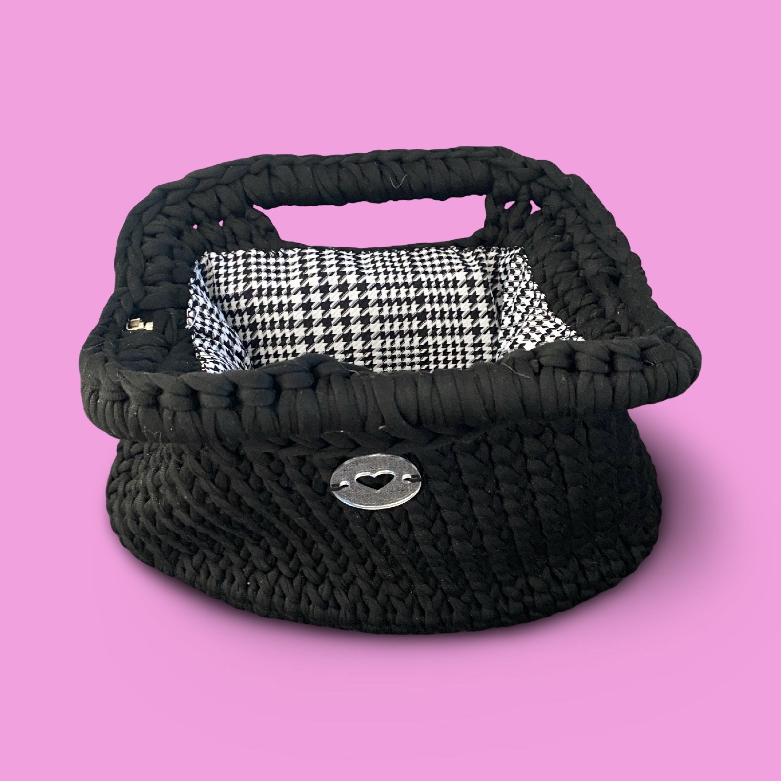 Black crochet clutch bag #0034 - Image 3