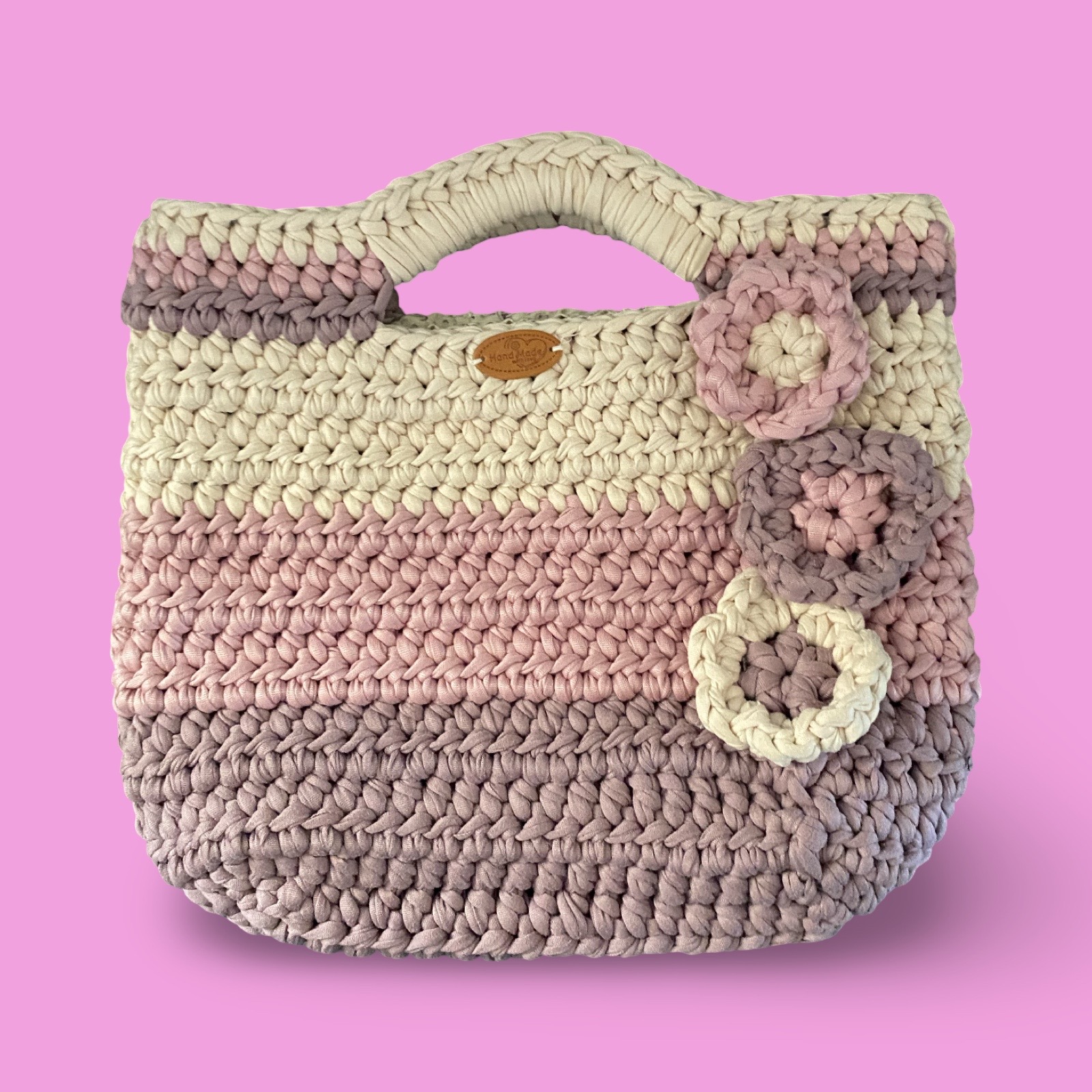 Multi colour crochet hand bag #0020 - Image 1
