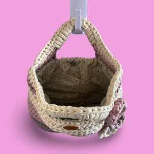 Multi colour crochet hand bag #0020 - Image 4