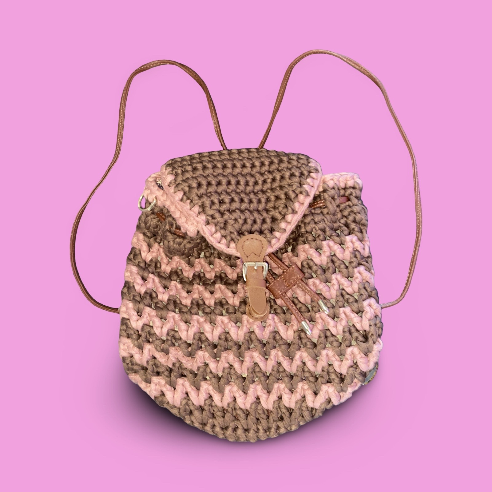 Brown and dusty pick back pink style #0032 - Image 2