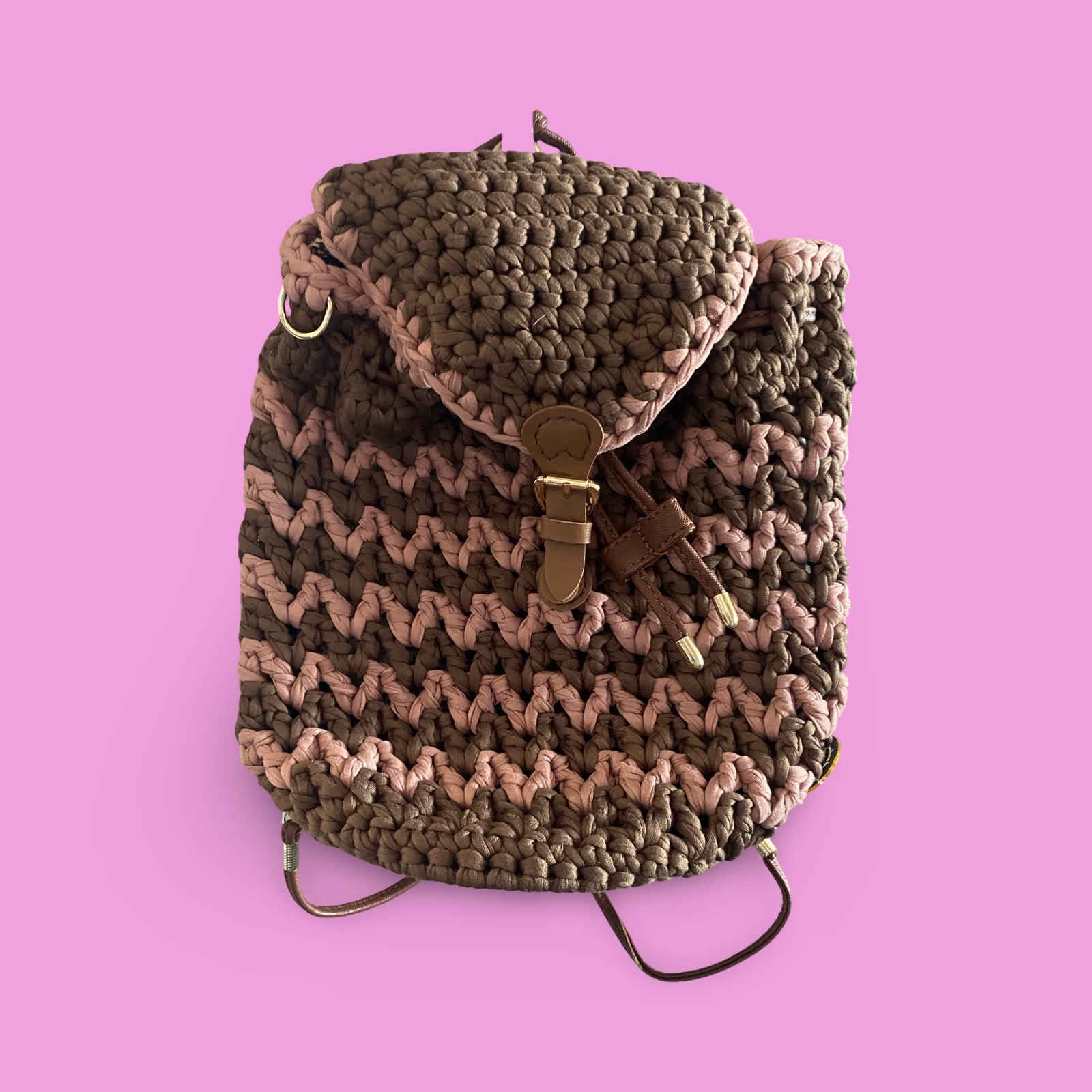 Brown and dusty pick back pink style #0032 - Image 3