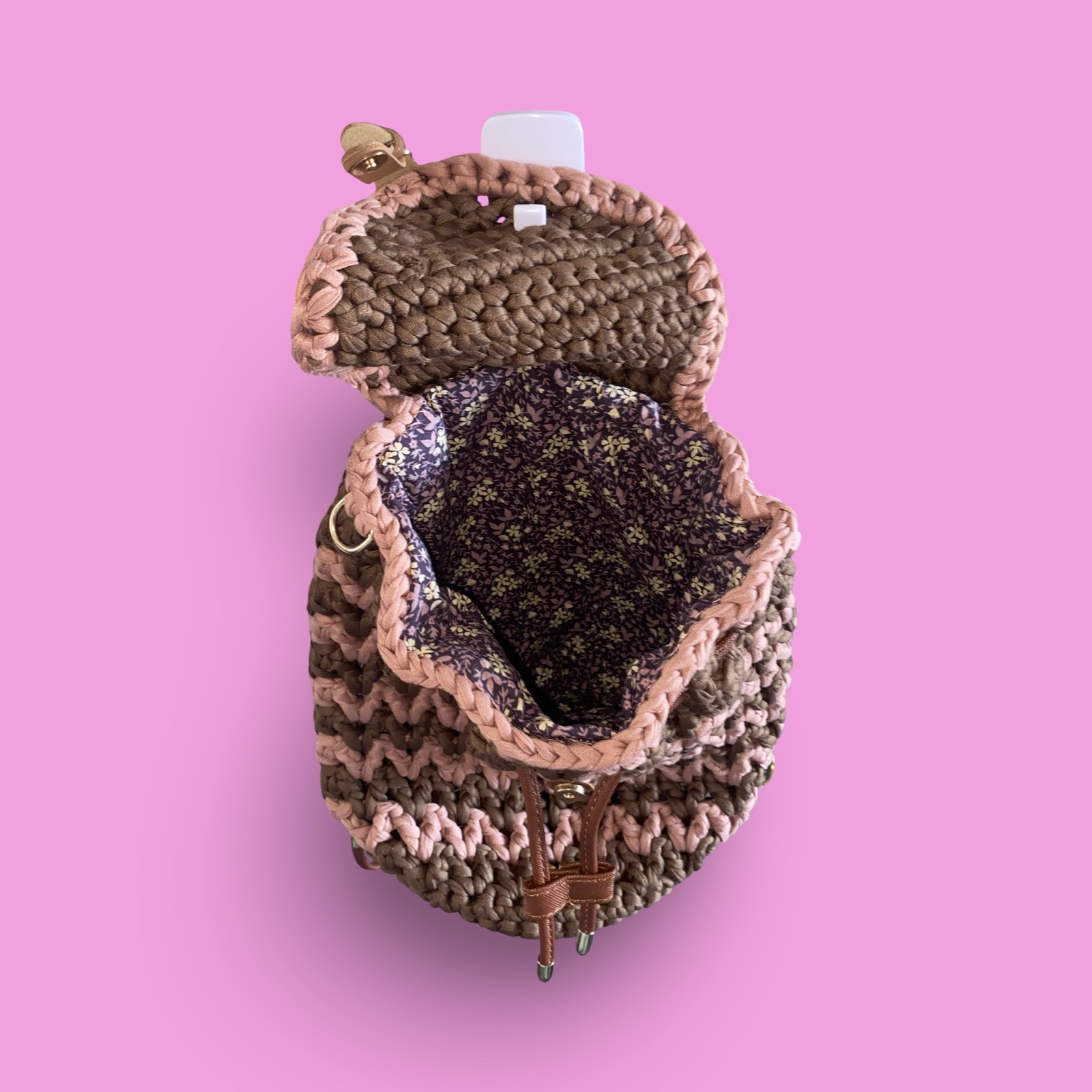 Brown and dusty pick back pink style #0032 - Image 4