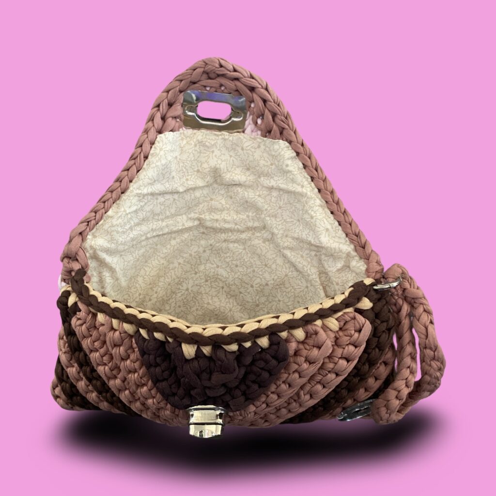 Multi colour crochet church bag #0022