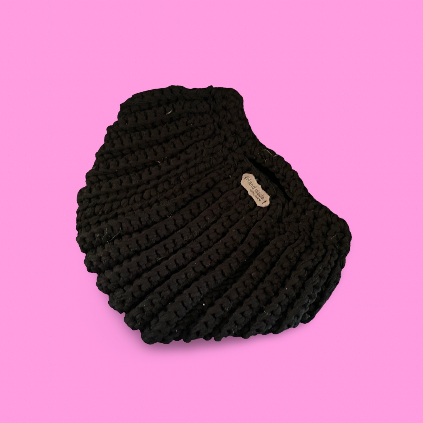 Black crochet clutch bag #0039 - Image 2