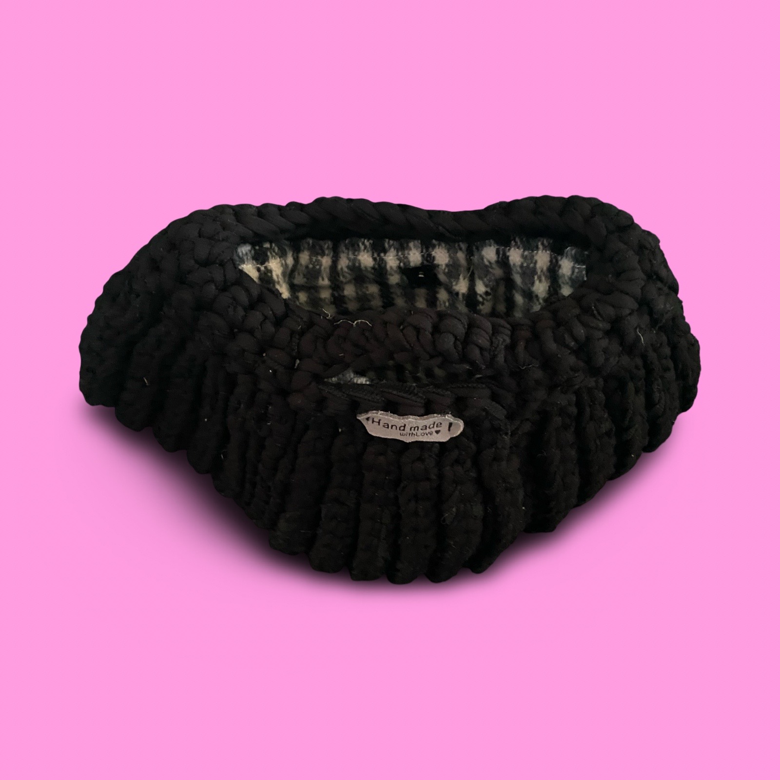 Black crochet clutch bag #0039 - Image 4