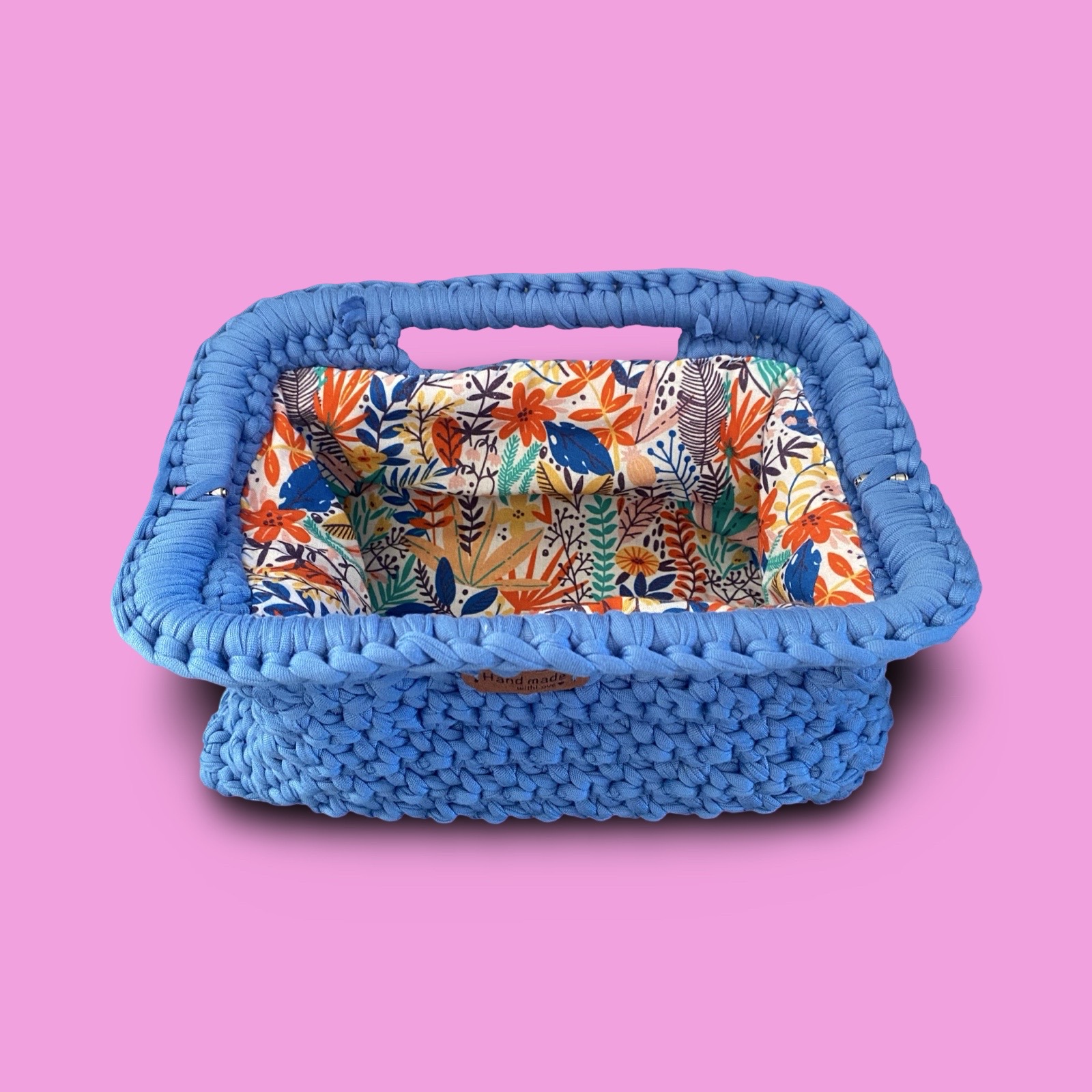 Blue crochet clutch bag #0005 - Image 4