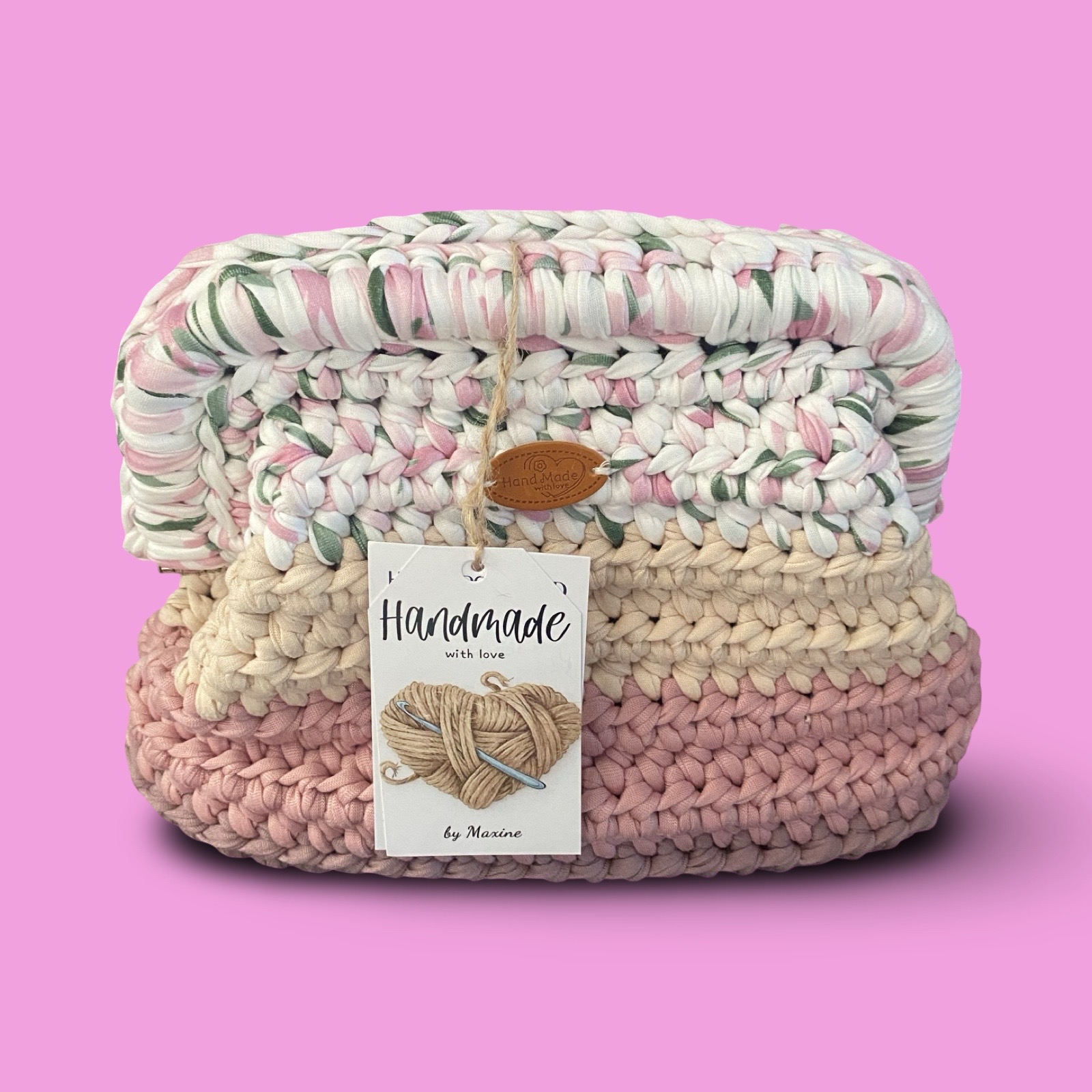 Small multi colour crochet clutch bag #0027 - Image 5