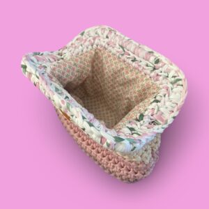 Small multi colour crochet clutch bag #0027 - Image 3